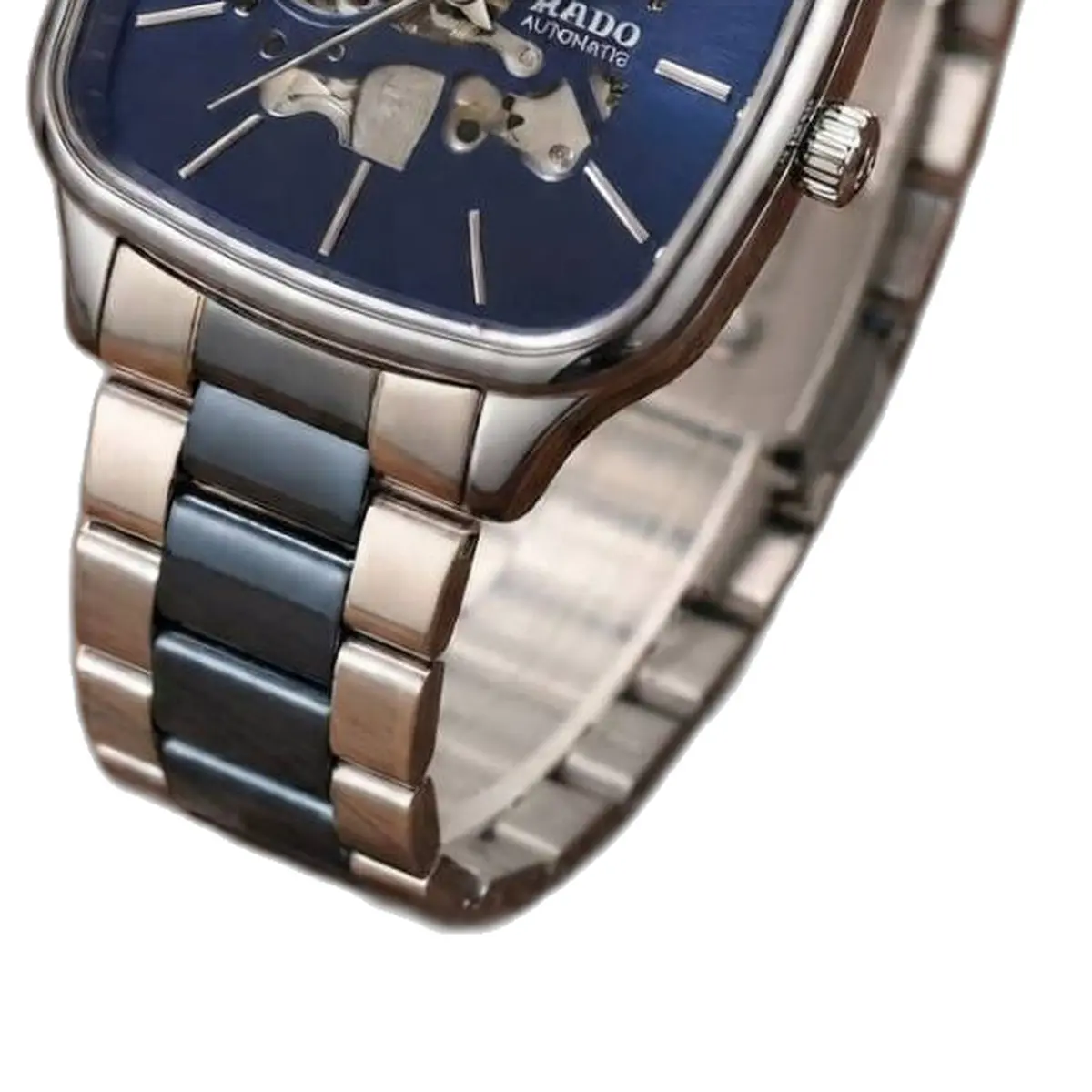 Rado Skeleton Luxury Edition Automatic 2 ton silver blue - strap