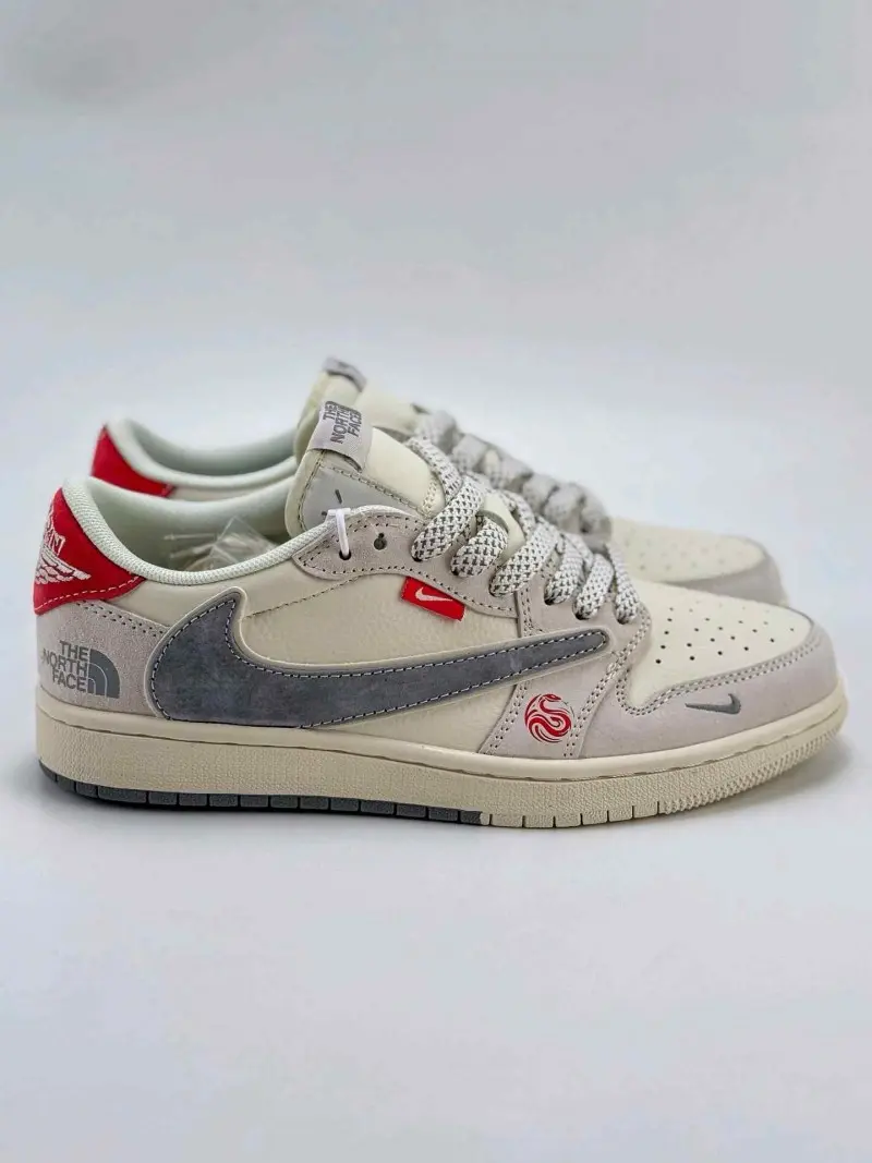 Travis Scott X Nikke Air Jordan 1 Low x The North Fase 802 - Image 5