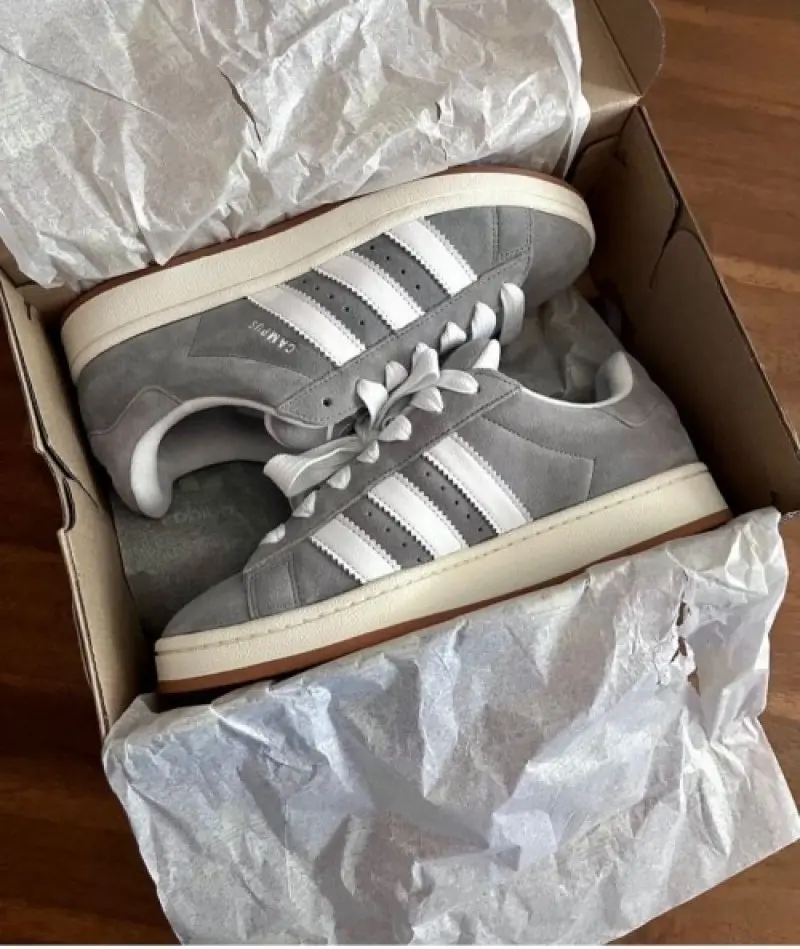Adidas Campus Grey White Fix - Image 7