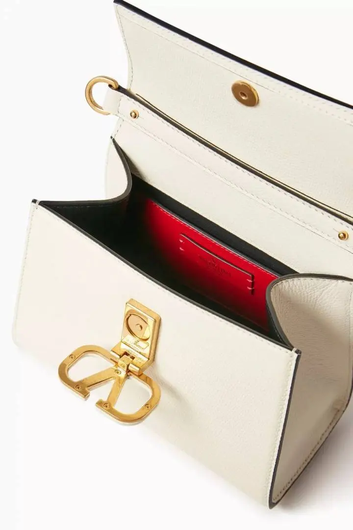 Valentynoo White VSling TopHandle ShoulderBag With DustCoverhut - Image 8