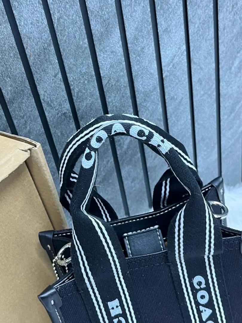 Coach Smith Tote Supermini Canvas With Originalbox DustCover - Image 4