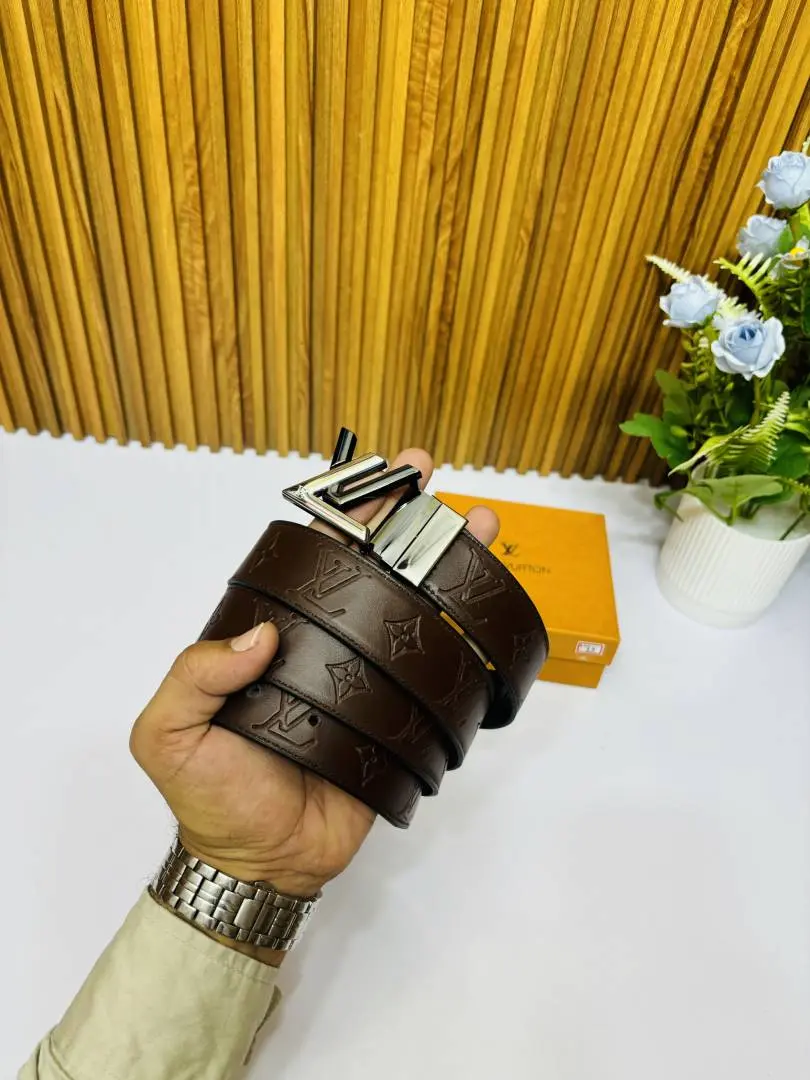 63 LV LOUIIS VUITTON PREMIUM QUALITY REVERSIBLE BELT - Image 4