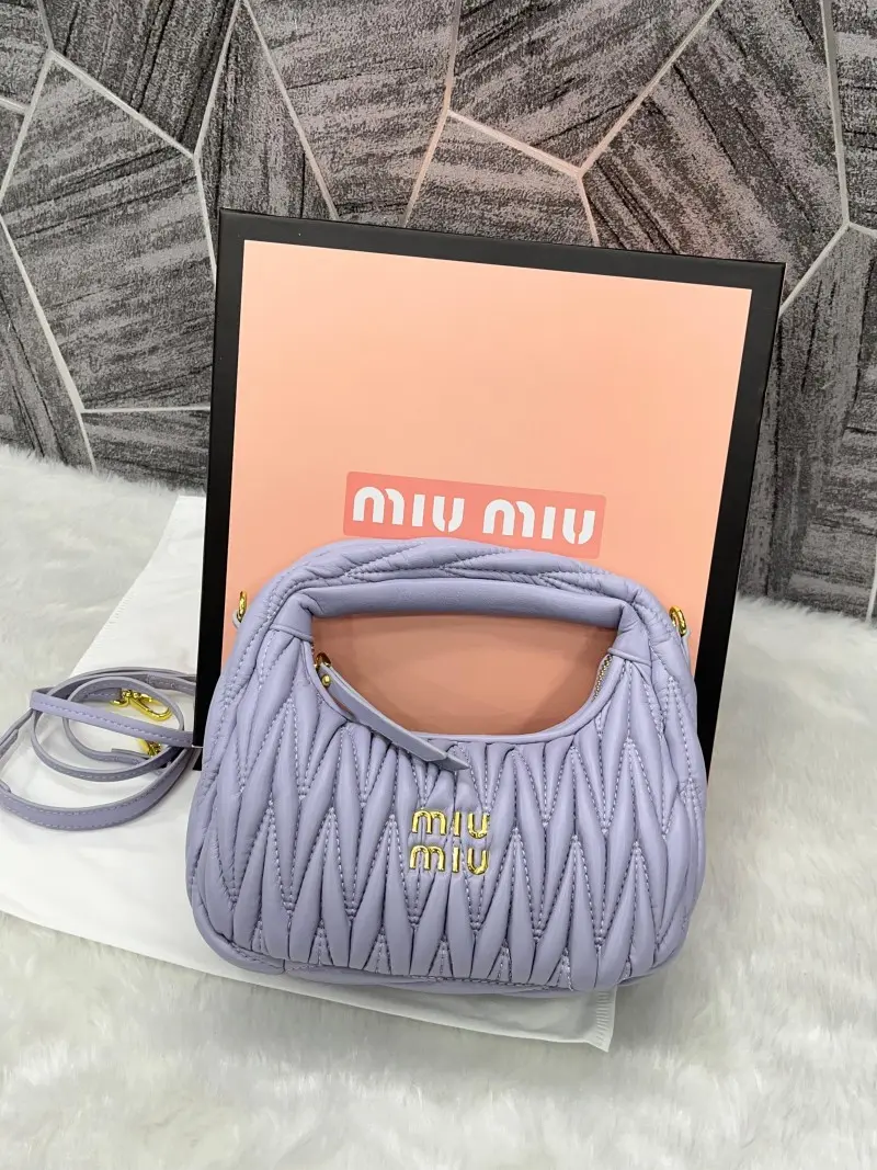 Miu Miu Matelasse Hobo Bag With Original Box Packing - Image 4