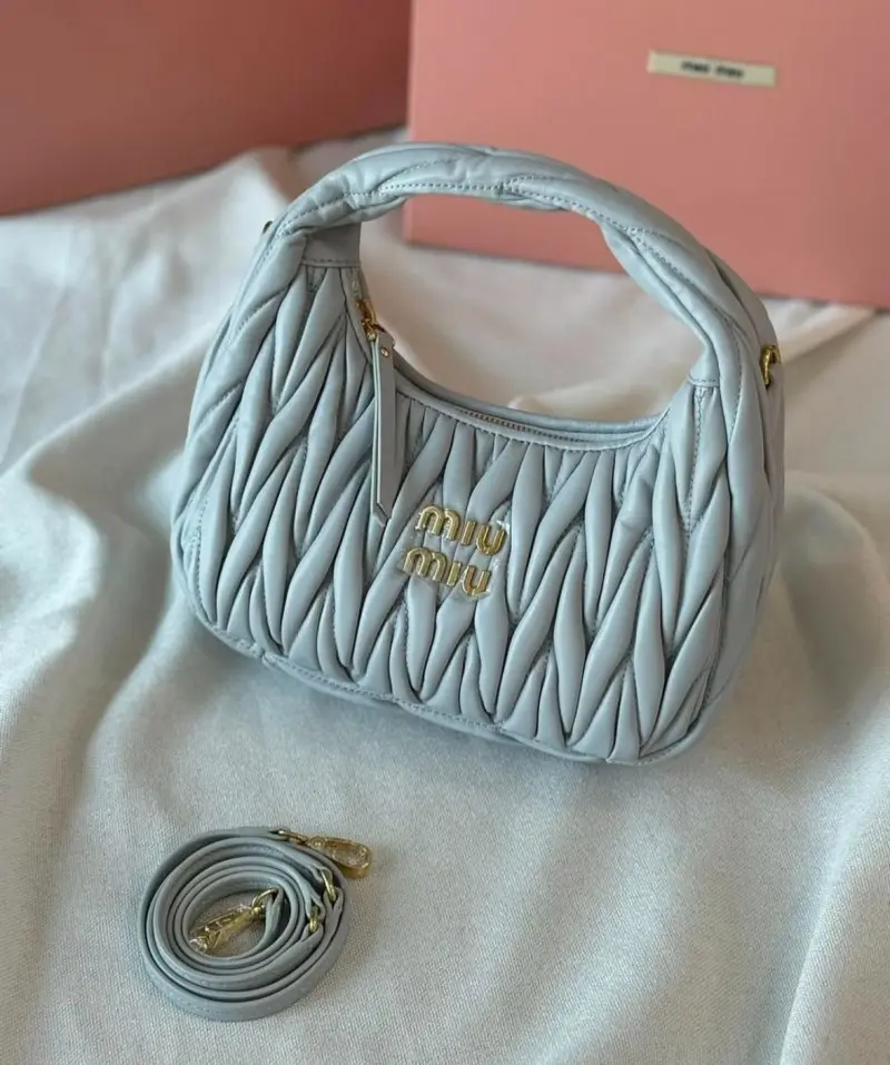 Miu Miu Matelasse Hobo Bag With Original Box Packing - Image 10