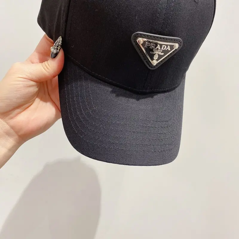 Prada Re Edition Nylon Black Front Logo Premium Unisex Cap (With Safety Box) - Image 8