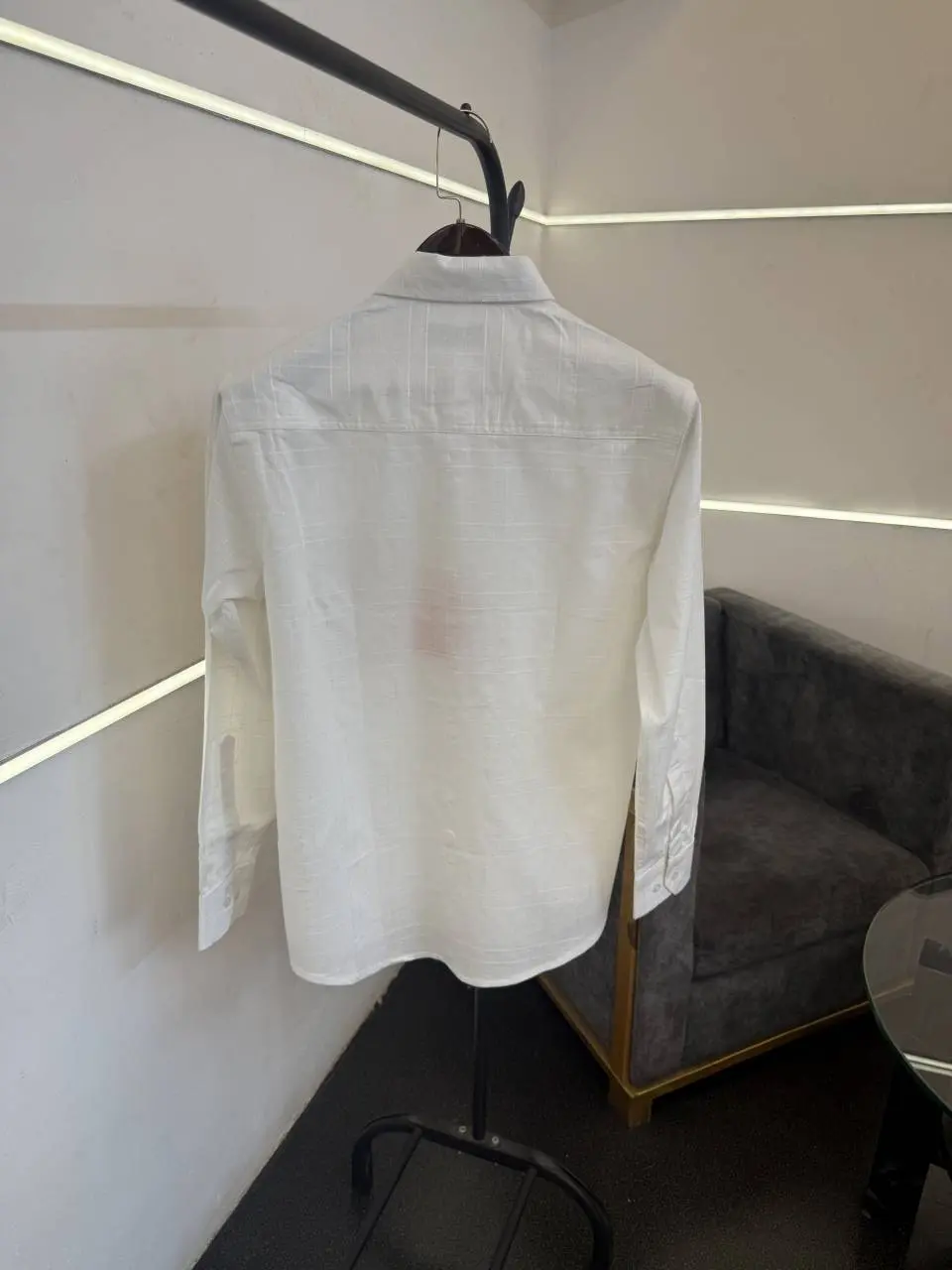 Heermes linen cotton imported shirt white - Image 3