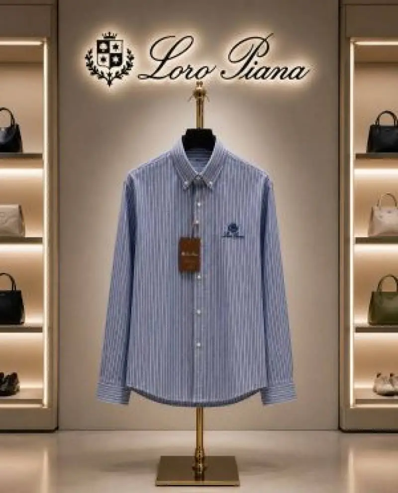 Lorro Pianna Lining Full Sleeves Shirt Blue