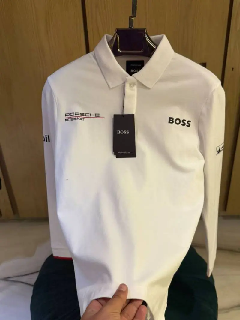 PORSCHE xBOSXS IMPORTED STORE ARTICLE POLO T-SHIRTxx - Image 4