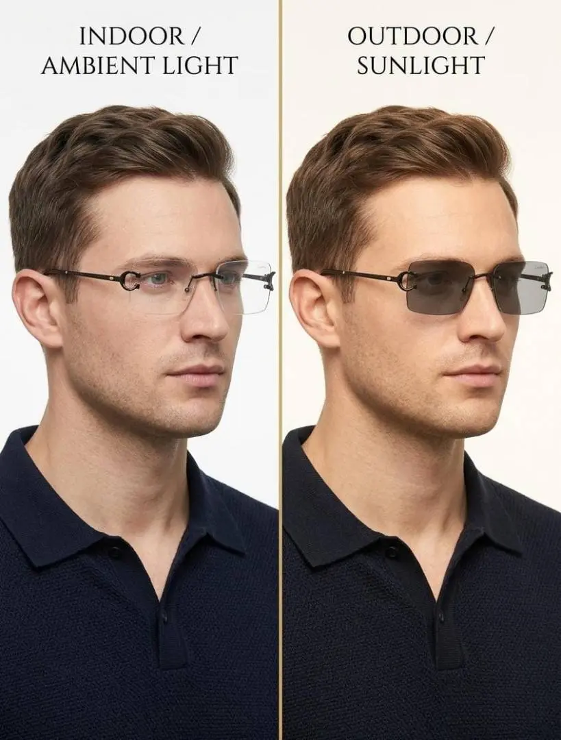 Cartier 1033 Black Day Night Color Changing Glass - Image 5