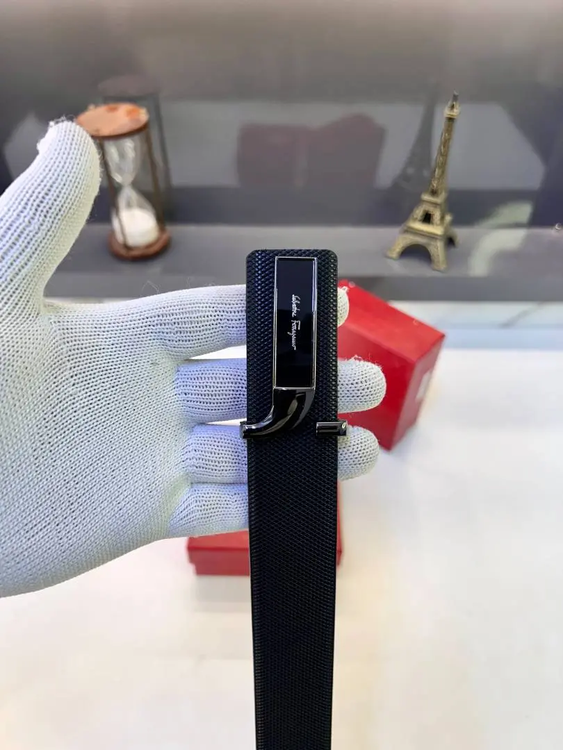 Salvatore Feragamo Black Premium Quality Belt Fa 901 - Image 3