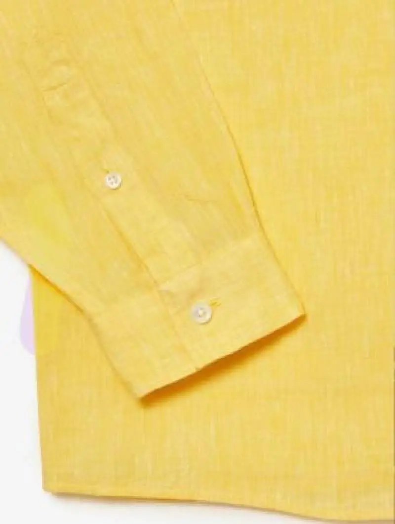 Lacoste IMPORTED STORE ARTICLE SHIRT YELLOW - Image 4