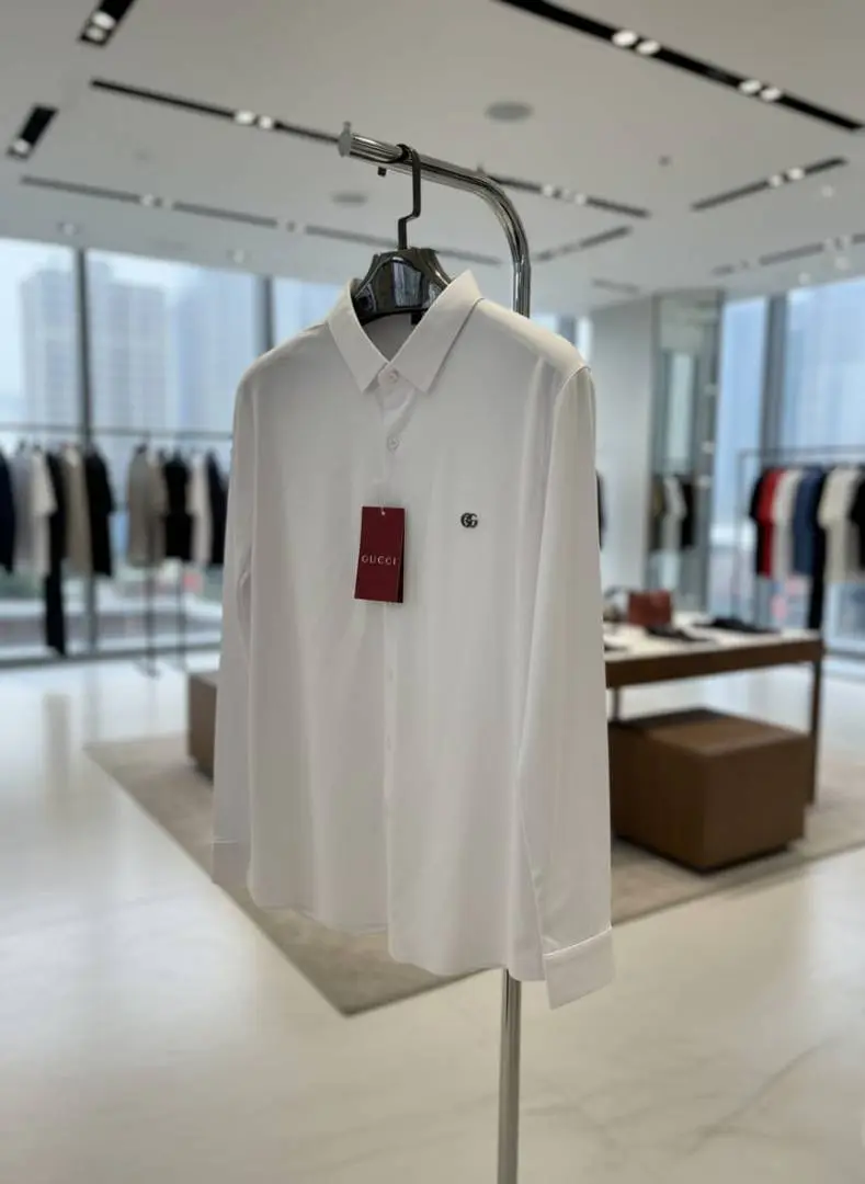 Gucci IMPORTED TRENDING KOREAN SHIRT WHITE - Image 2