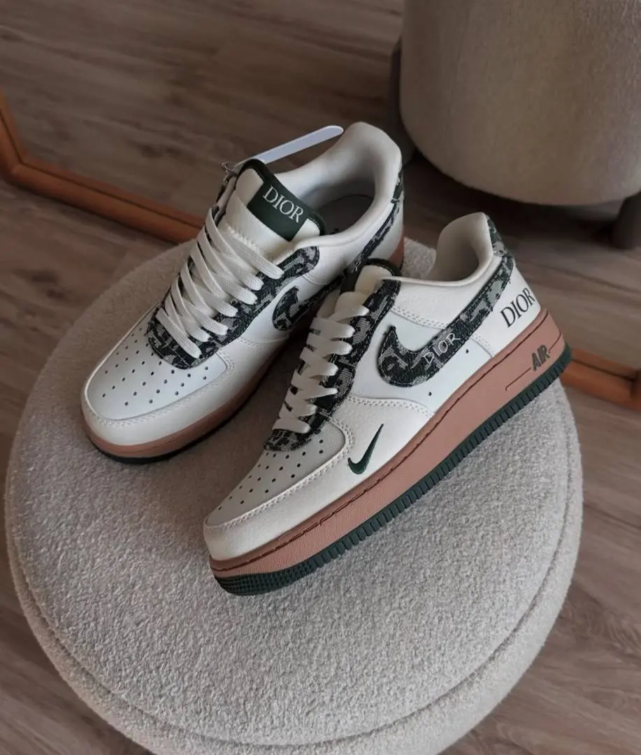 Nike AIRFORCE 1 X DIOOR BEIGE GREEN - Image 5