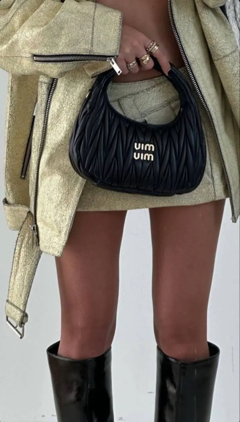 Miu Miu Matelasse Hobo Bag With Original Box & Dust Cover Packing - Image 2