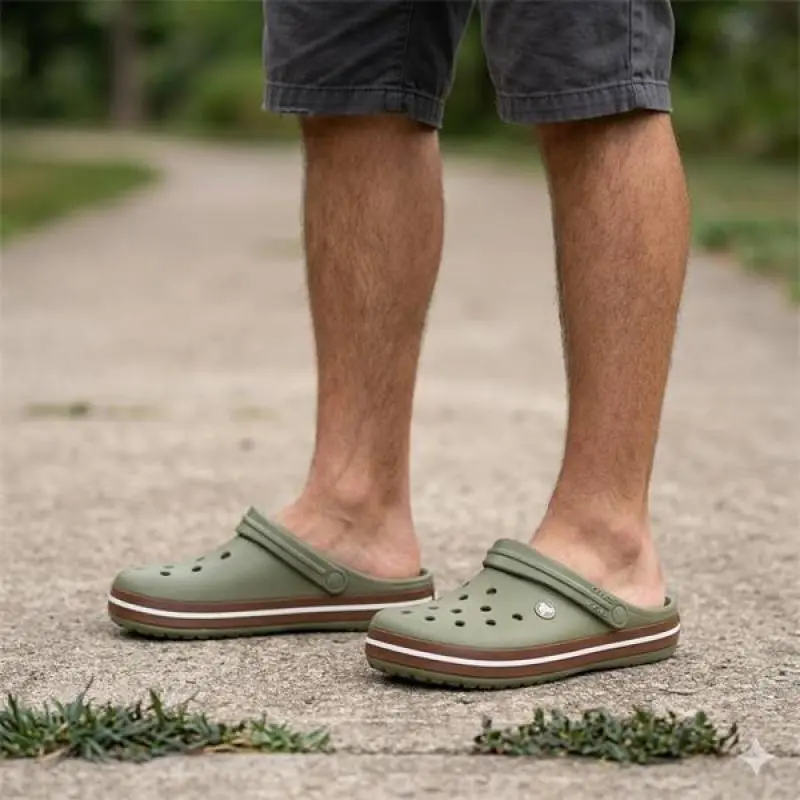 Crocs Crocband Gum Clog Khaki - Image 2