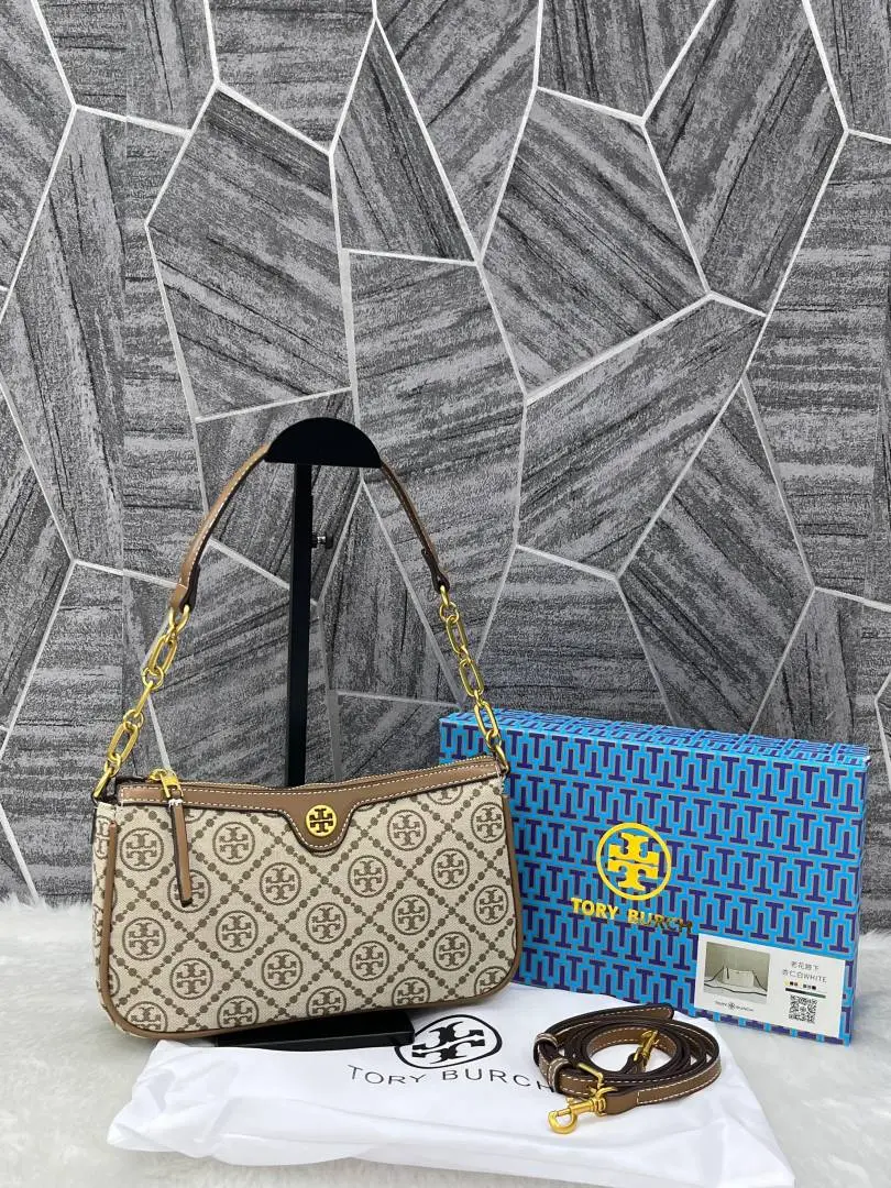 Toryy Burch Brown Studio Shoulder Crossbody Bag With OriginalBox & DustCover - Image 4