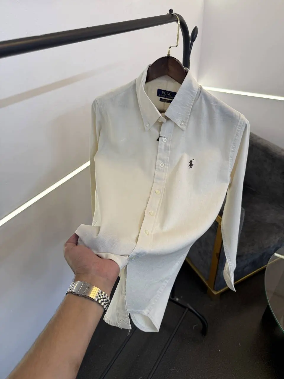 Ralph lauren linen imported shirt cream - Image 2