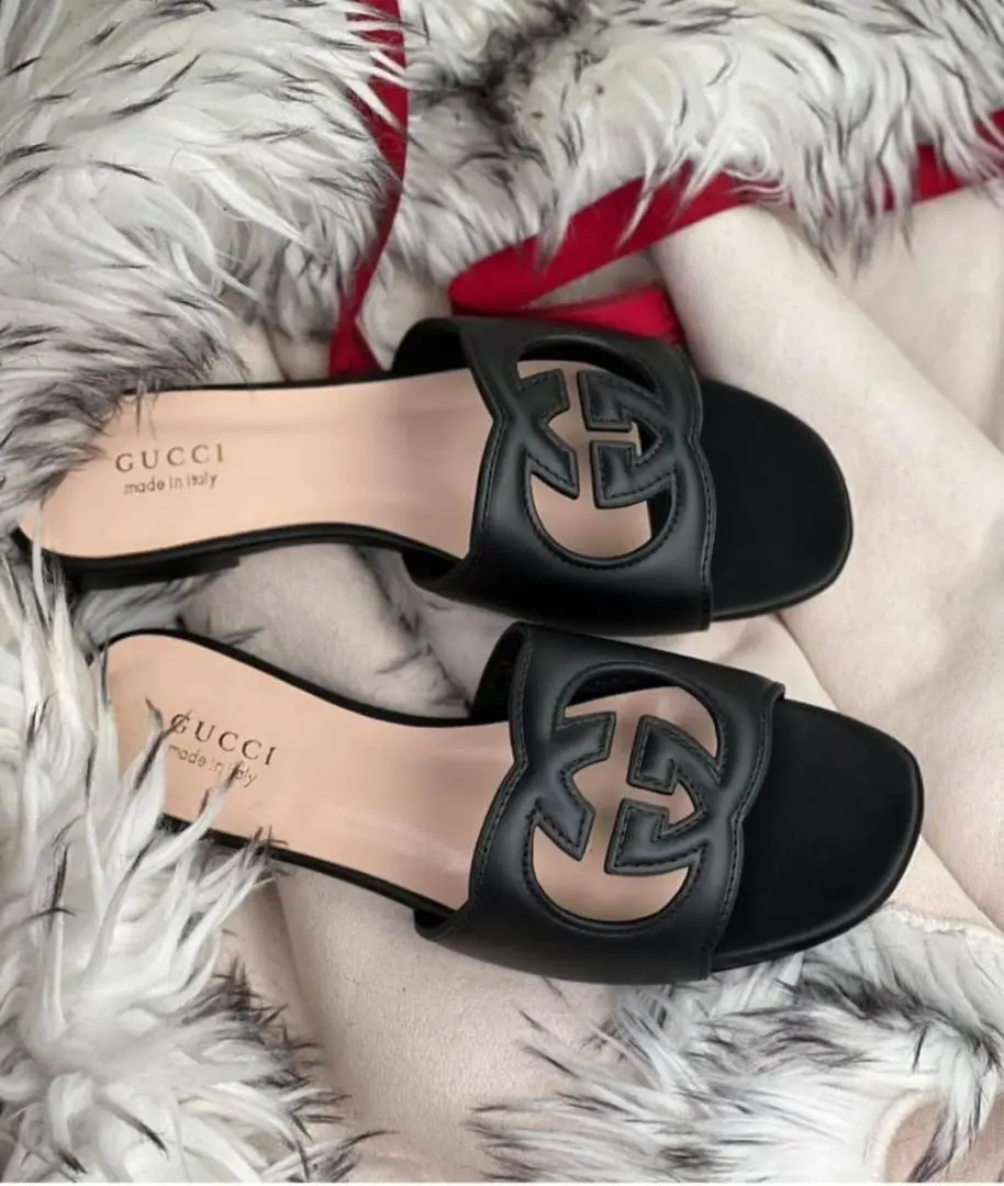 Gucci Fix-Price Interlocking G Slides With Original Box CarryBag Packaging - Image 4