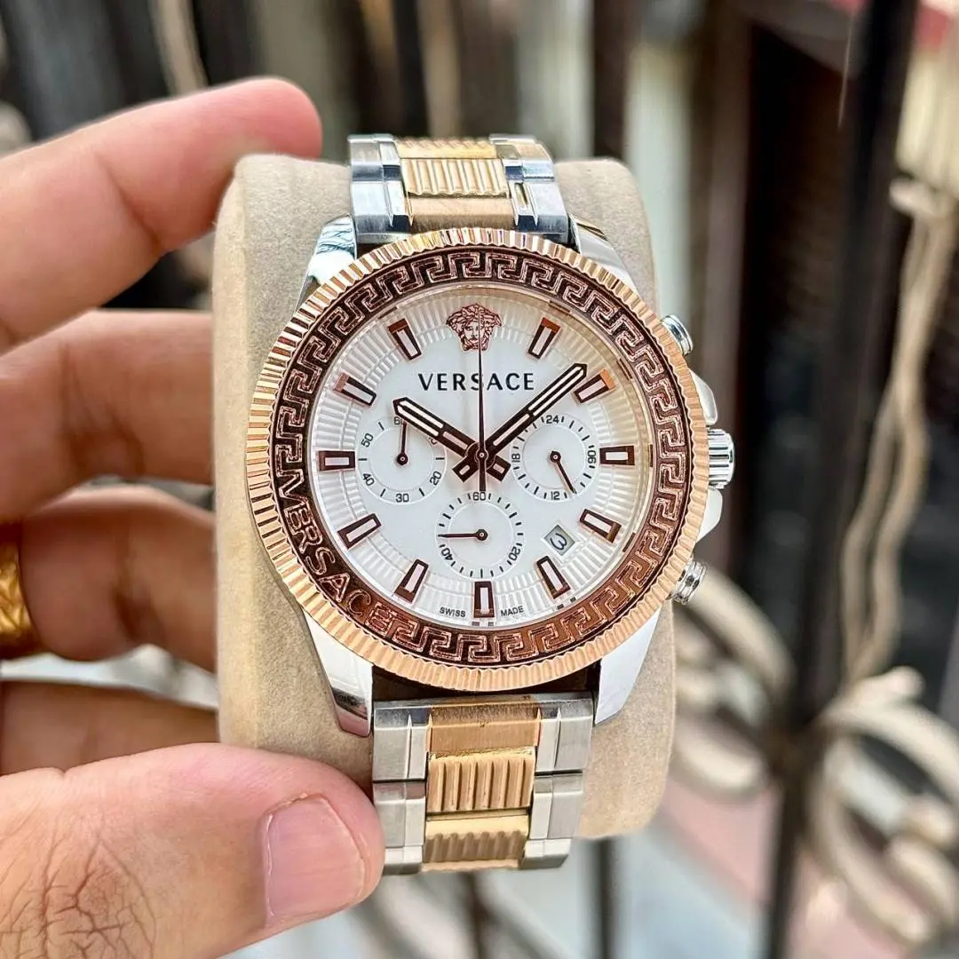 Versace Greca Action Chronograph 2 ton copper white - Image 2