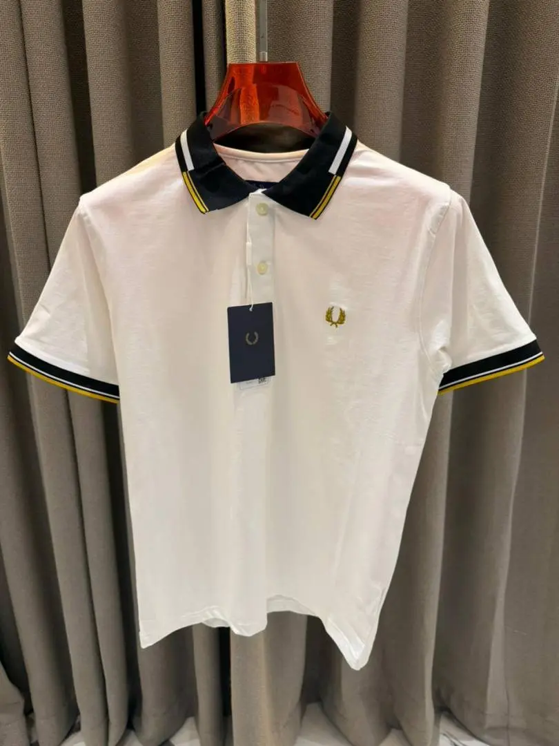Fred Perry Chest Logo Polo T-shirt White - Image 2