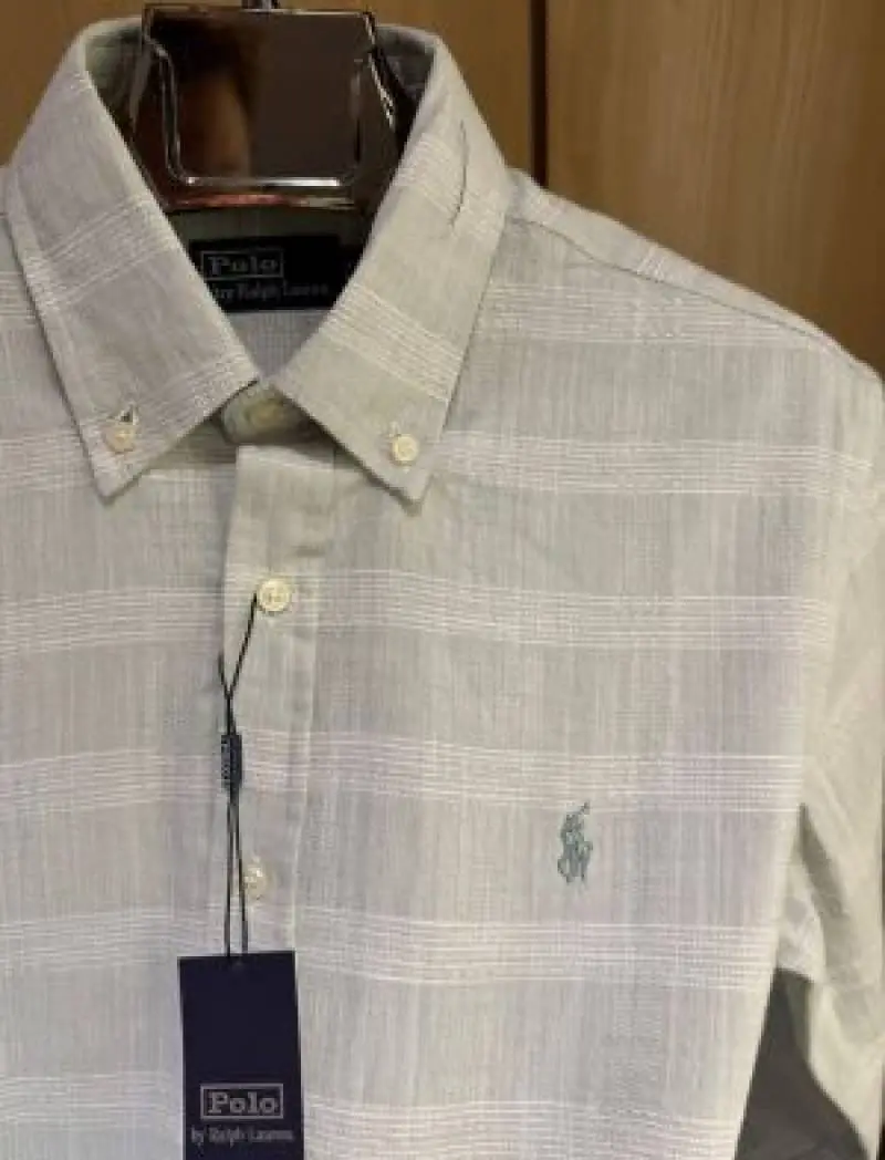 Ralph LAUREN P-OLO IMPORTED STORE ARTICLE SHIRT LIGHT GREEN - Image 4