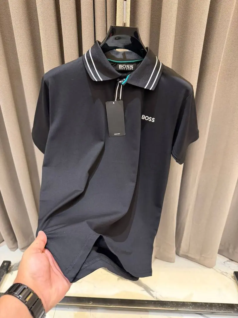 Boss Polo T-shirt Black - Image 3