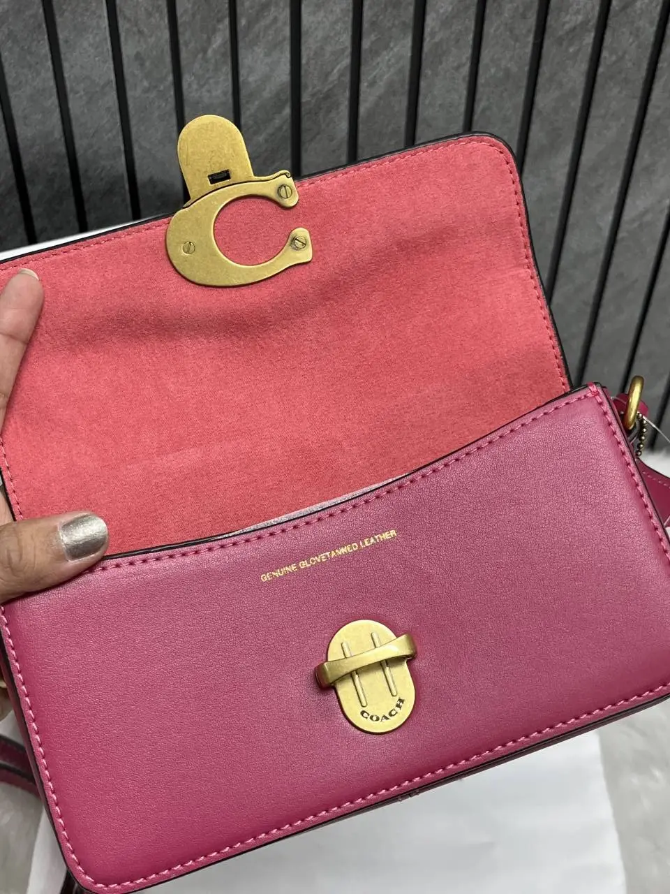 Coach Studio Baguette Hot-Pink Leather With OriginalBox DustCover Tags - Image 11