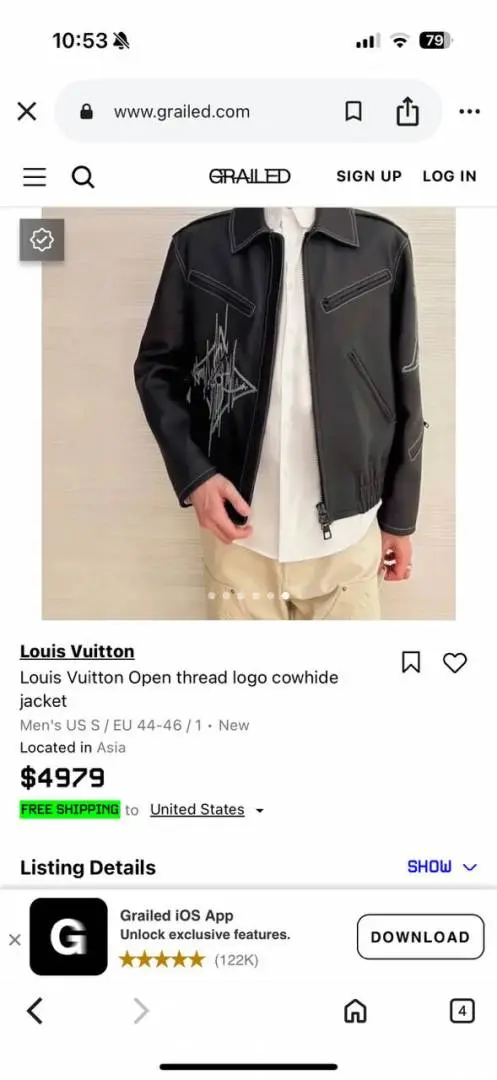 Louis Vuitton AP DHILLON IMPORTED JACKET BLACK - Image 3