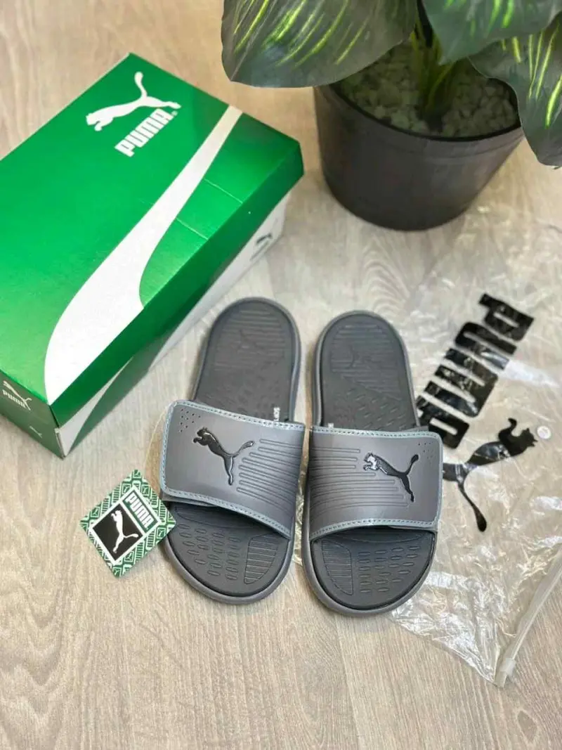 Puma Softride Adjust Premium Grey Black Flip Flop - Image 2