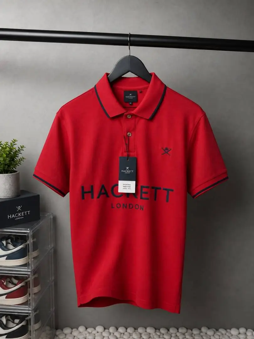 Hackett Premium Polo T Shirt with OG box Packaging 2319