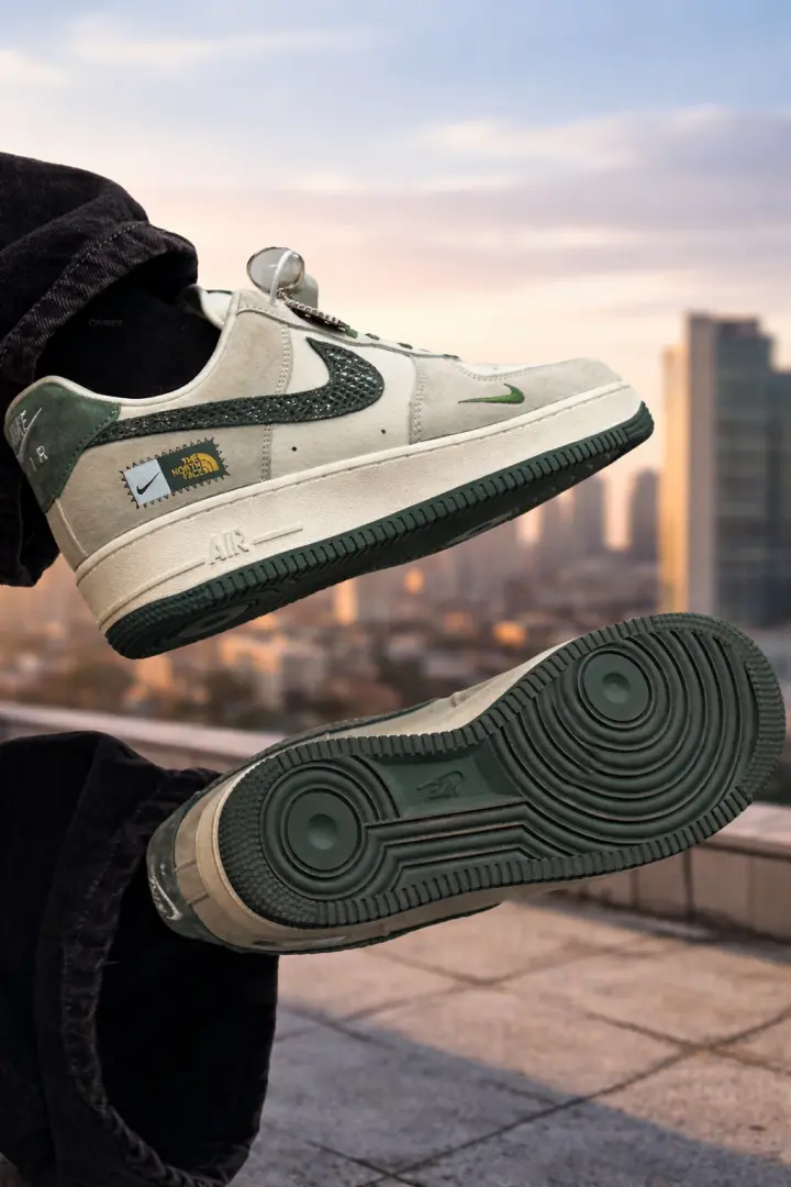 Nike The North Fase Airforce 1 Low Green Edition sale - Image 2