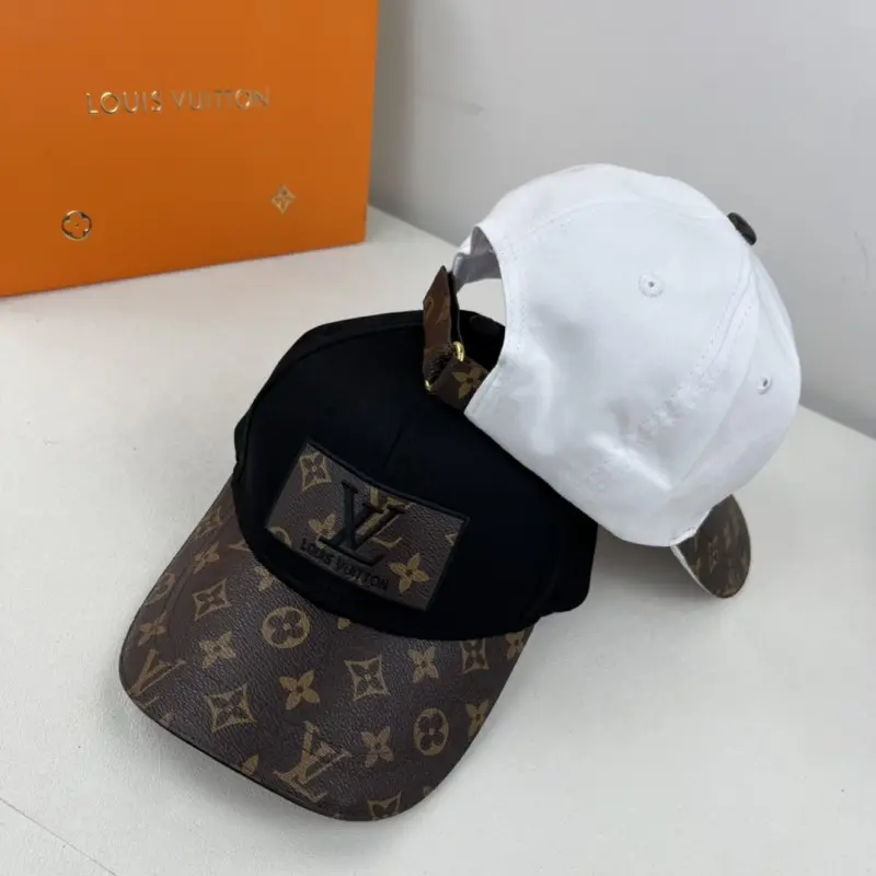 Louis Vuitton Front Logo White Monogram Premium Unisex Cap (With Safety Box) - Image 4