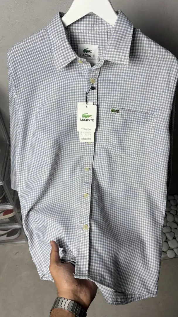 Lacoste Checked Shirt 1189 - Image 3