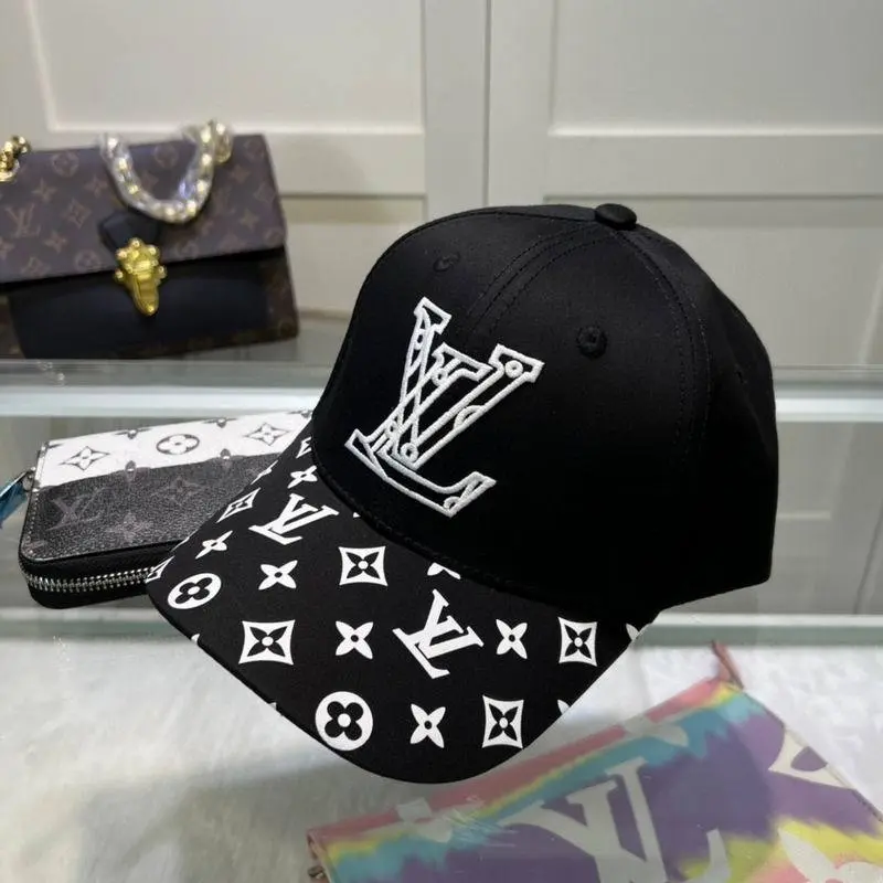 Louis Vuitton Flower Monogram Black Premium Unisex Cap - Image 3