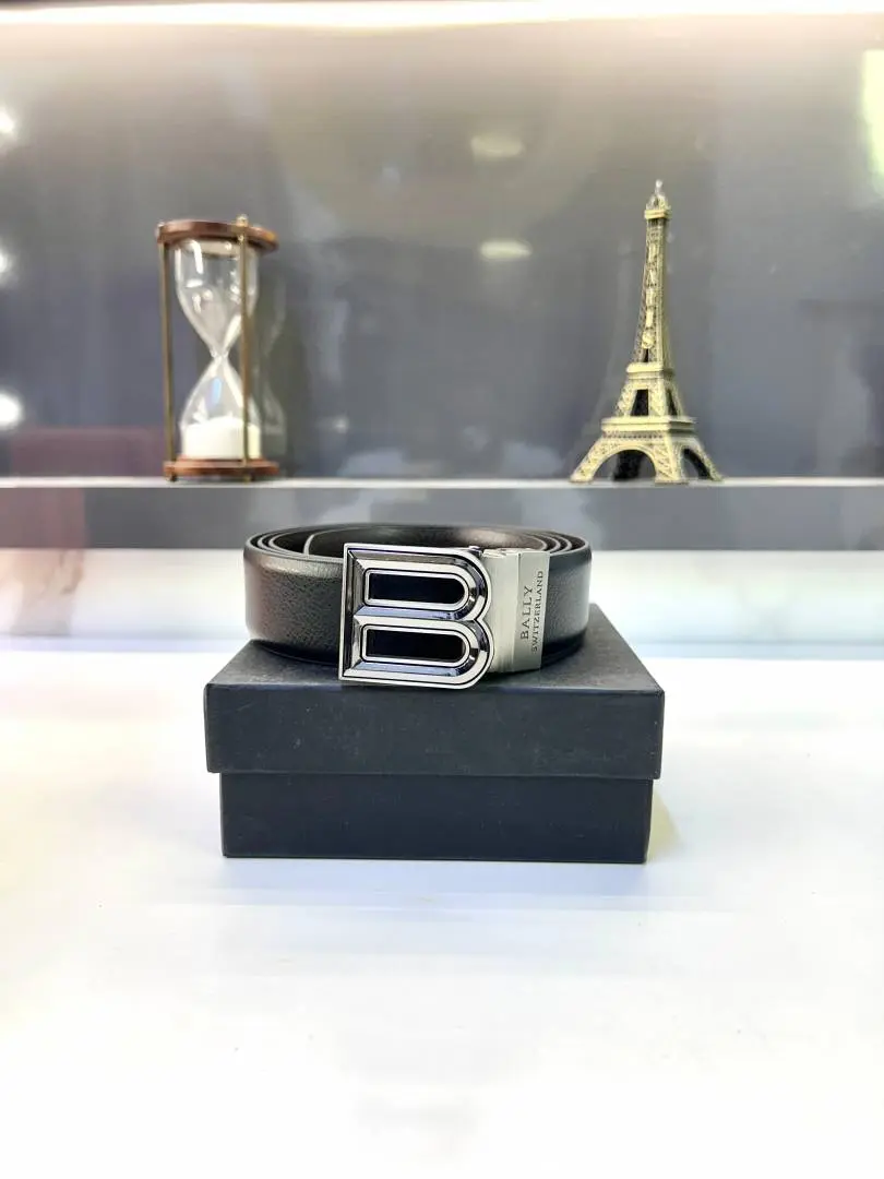 Bally Grey Reversible Belt Fa 649 - Image 2