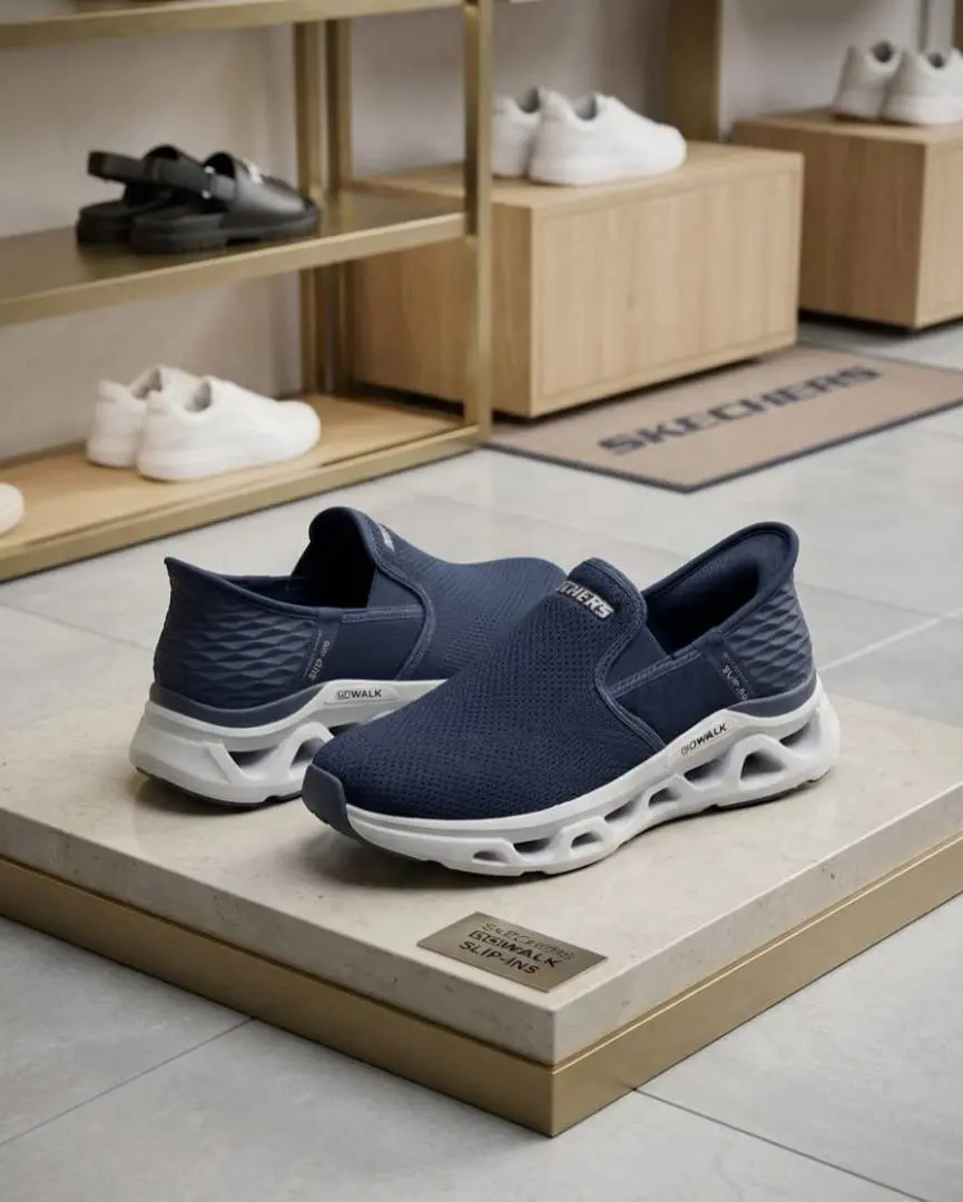 Skechers GOwalk Slip-ins Navy - Image 3