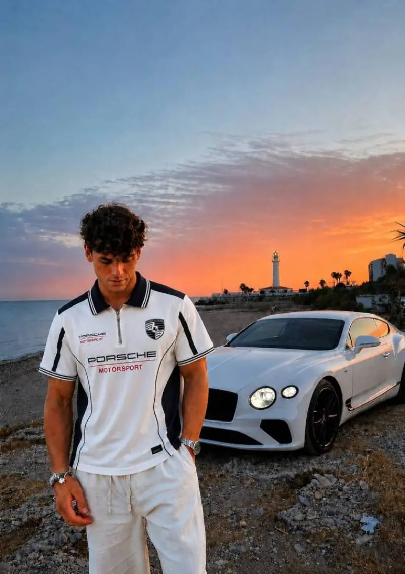 PORSCHE BOSXS IMPORTED STORE ARTICLE POLO T-SHIRxT