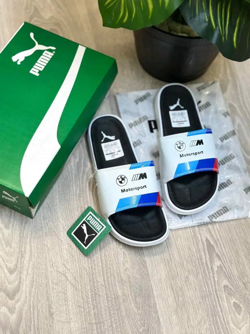 Puma BMW Motorsport Leadcat 2.0 Premium White Flip-Flop - Image 2