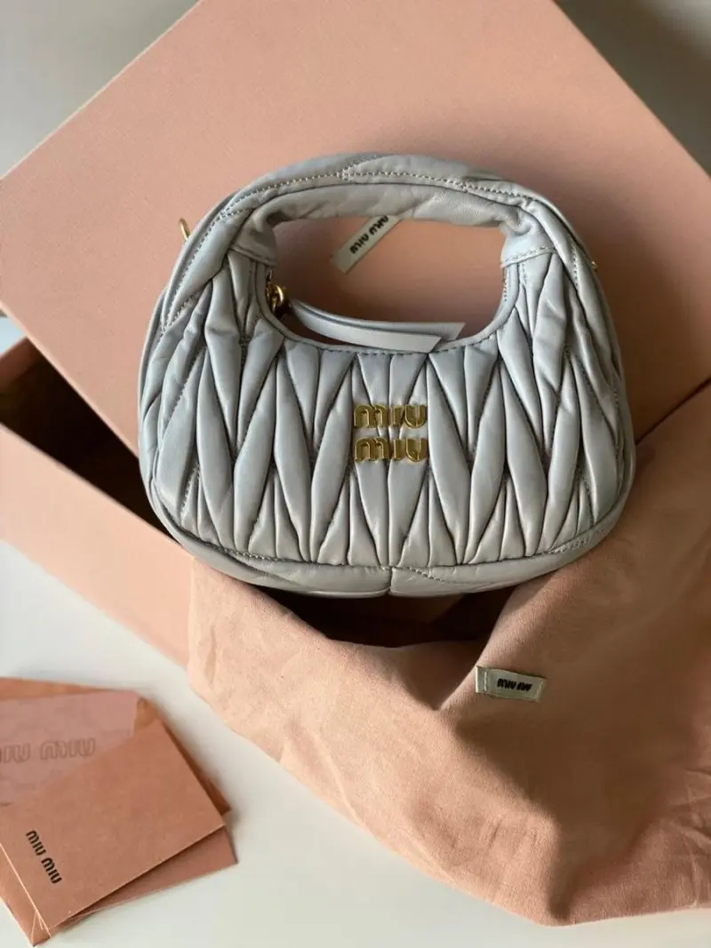 Miu Miu Matelasse Hobo Bag With Original Box Packing - Image 6