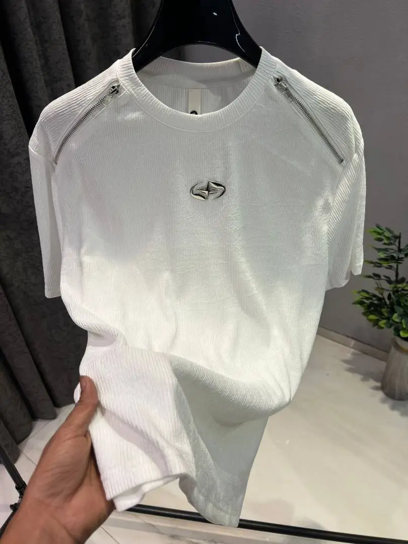 KOREAN IMPORTED HIGH DEMAND ARTICLE T-SHIRT WHITE - Image 2