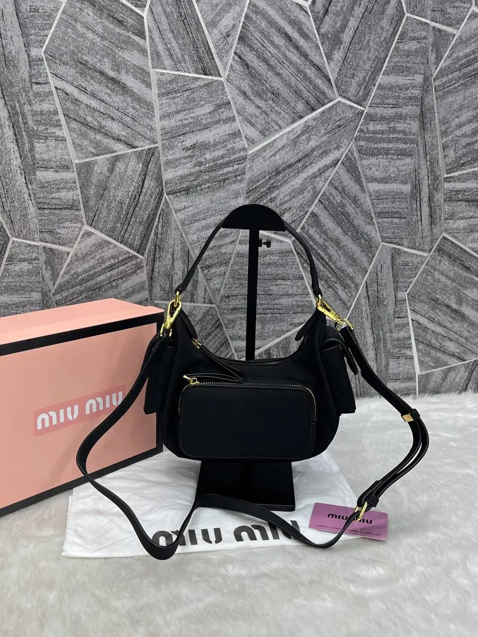 Miu Miu Multi Pocket Shoulder Bag With Original Box & DustCover - Image 2