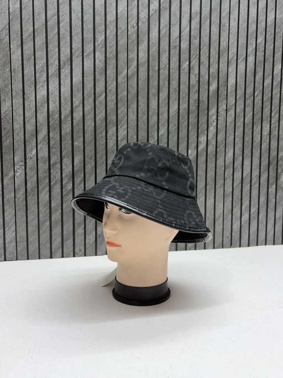 Gucci GG Horsebit Premium Monogram Unisex Bucket Hat