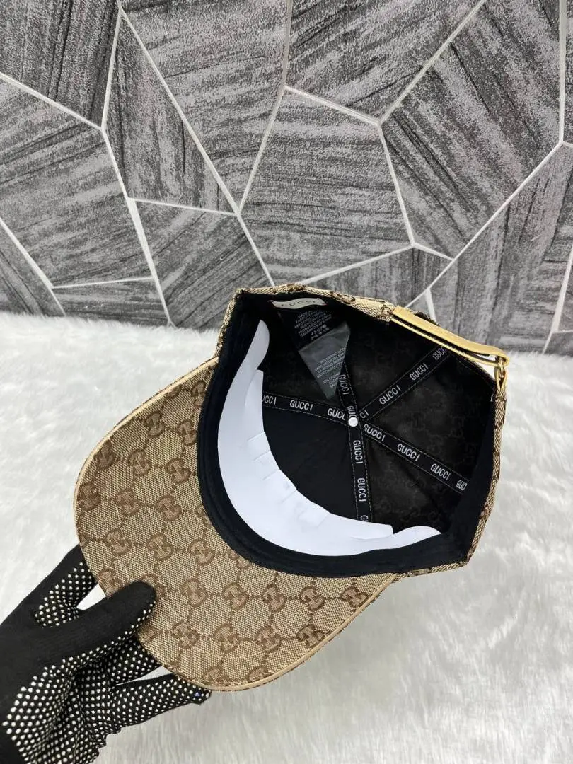 Gucci Interlocking G Side Logo Stripes Premium Unisex Cap With Safety Box - Image 4