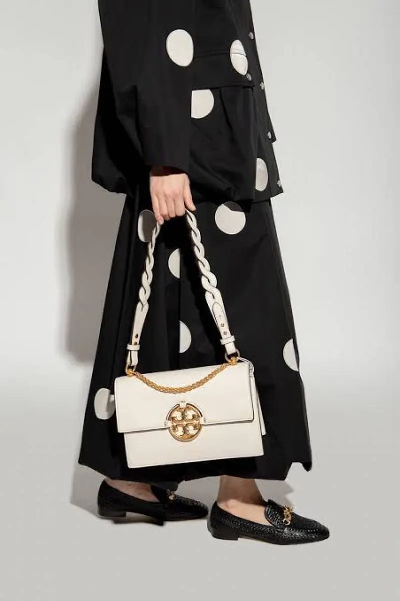 Tori Burch Miller White ShoulderBag With OriginalBox - Image 6