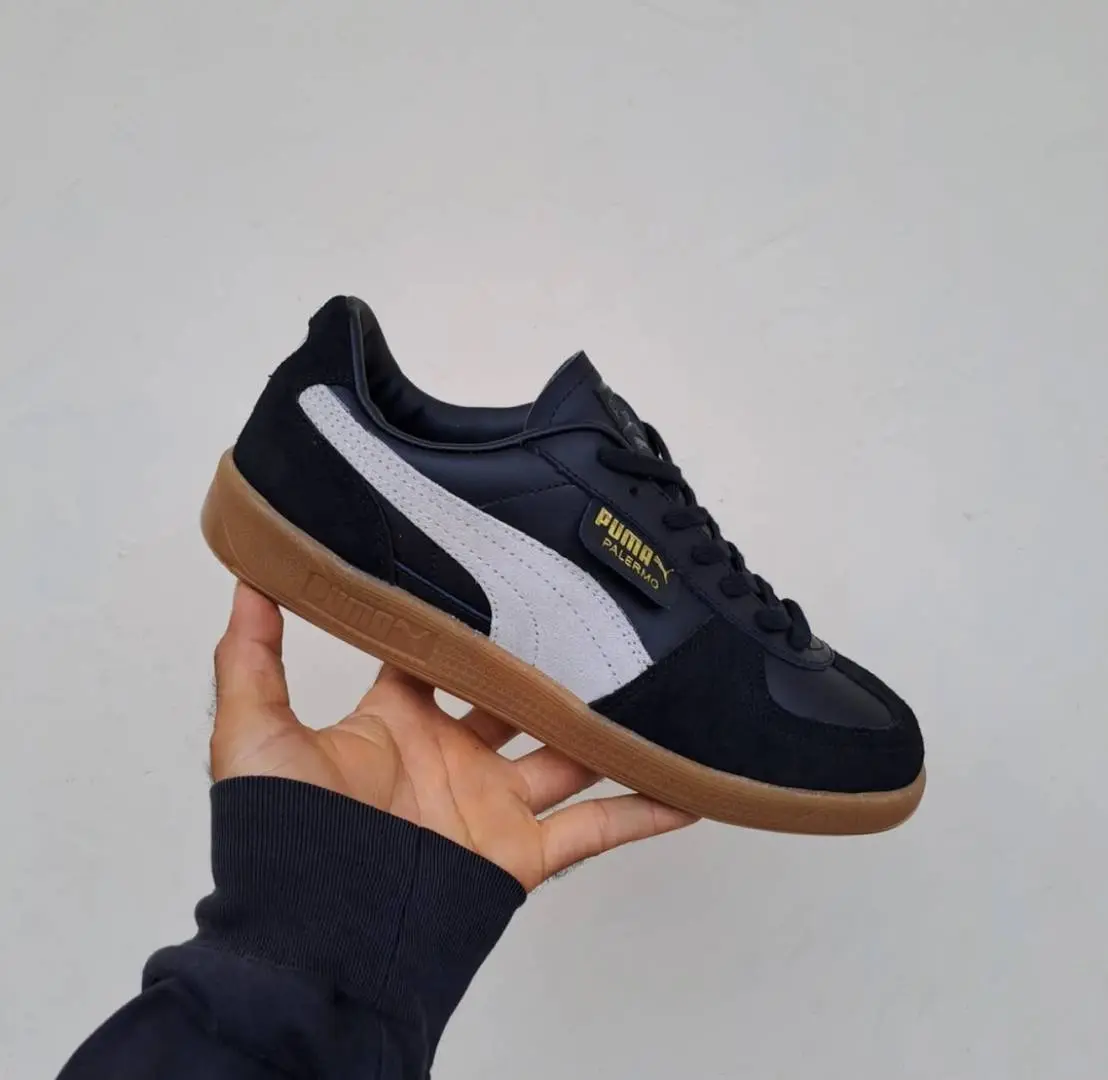 Puma Palermo Black Feather Grey Gum - Image 5