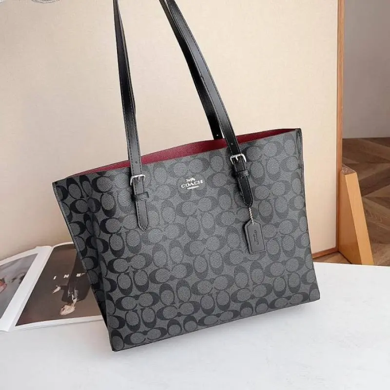 Coach Mollie Large Black-Mono Tote With OriginalBox Packing - Image 7