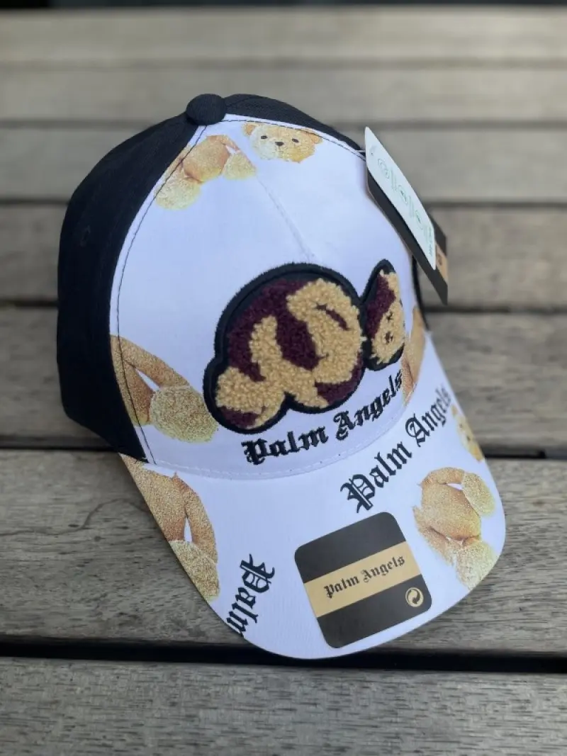 Palm Angles Kill The Bear White Premium Unisex Cap (With Box)