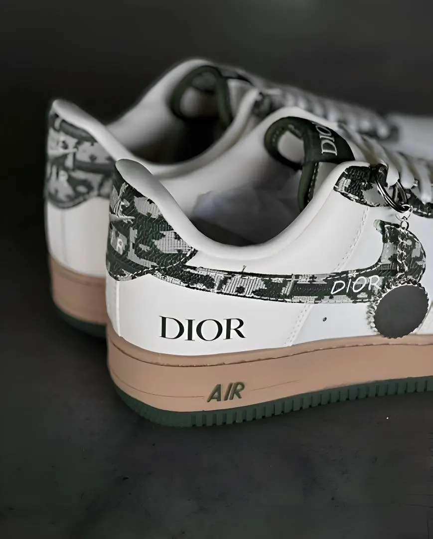 Nike AIRFORCE 1 X DIOOR BEIGE GREEN - Image 6