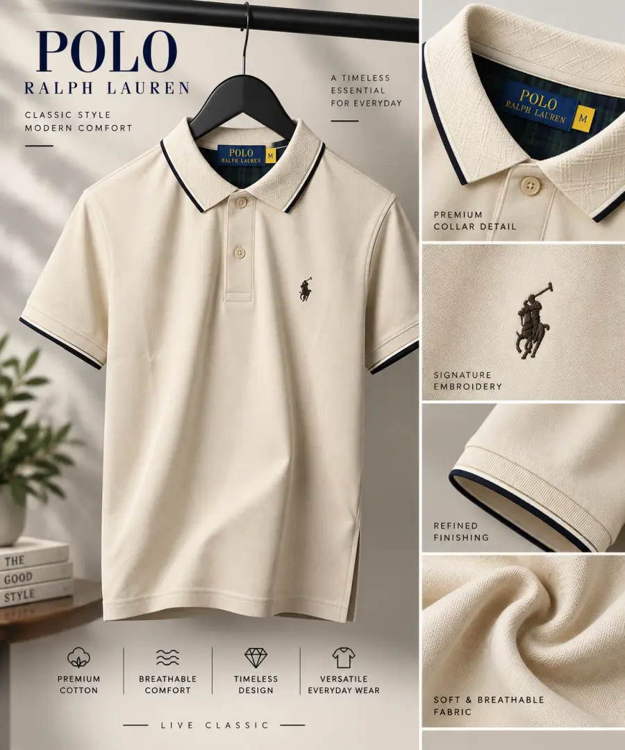 Ralph Laure n Premium Polo T-Shirt with og box packaging 2153