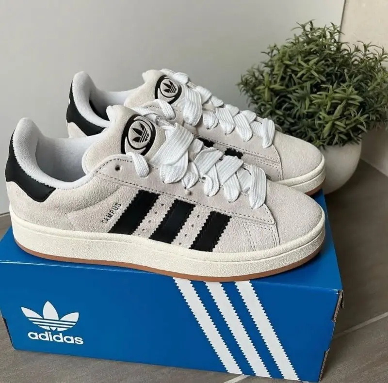 Adidas Campus 00s Crystal White Black - Image 3